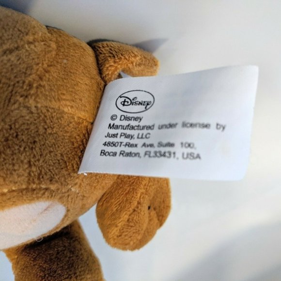 Disney Nick Jr. Just Play Doc McStuffins Findo Brown Puppy Dog Bean Bag Plush 5" - Picture 7 of 7